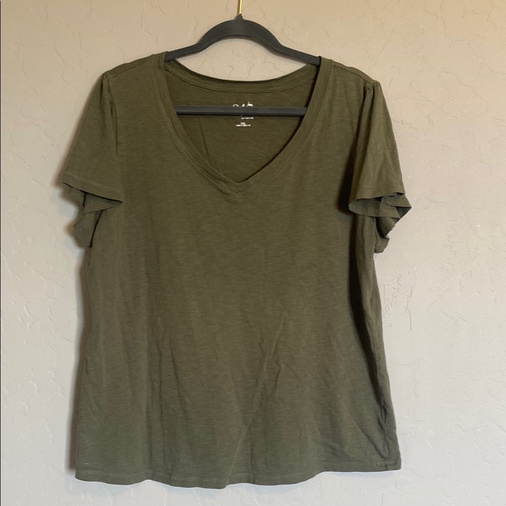 Maurices Green Short Sleeve Relaxed T-Shirt